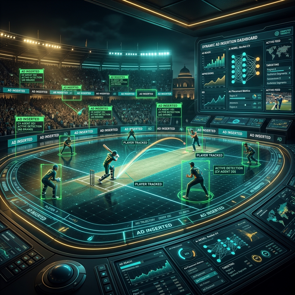 Dynamic Sports Ad Insertion Visualization